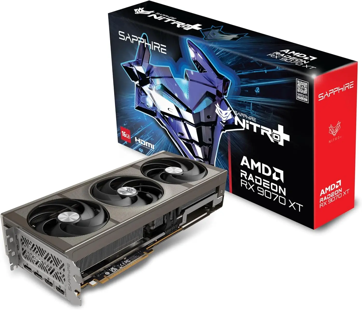 SAPPHIRE NITRO+ AMD Radeon RX 9070 XT 16GB GDDR6 Graphics card - AMD RDNA 4 Architecture SAPPHIRE NITRO+ AMD Radeon RX 9070 XT 16GB GDDR6 Graphics card - AMD RDNA 4 Architecture